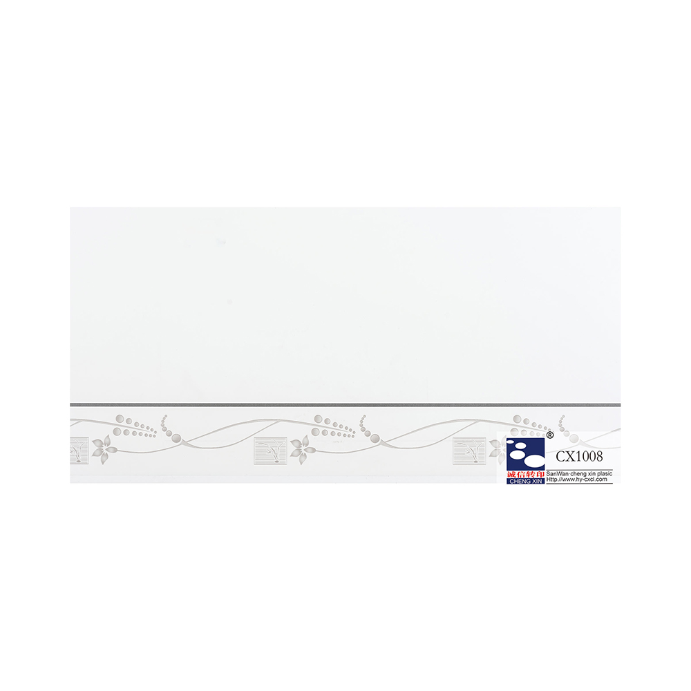 21 cm PVC fólia na razenie za horúca so sýtymi farebnými vytlačenými kvetmi pre plastový panel CX1008