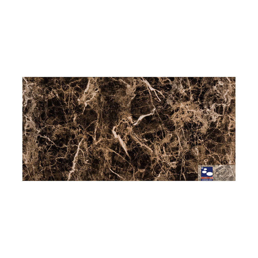 Hot Sale Dekoratívne Lacná Mramorová fólia na razenie za horúca použitá pre Pvc Panel CX1078